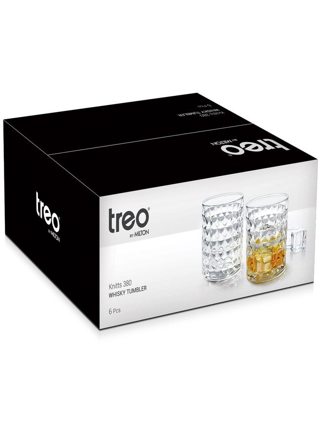 تريو طقم من 6 أكواب ويسكي من تريو باي ميلتون نيتس، سعة كل كوب 380 مل، شفافة - Image 5